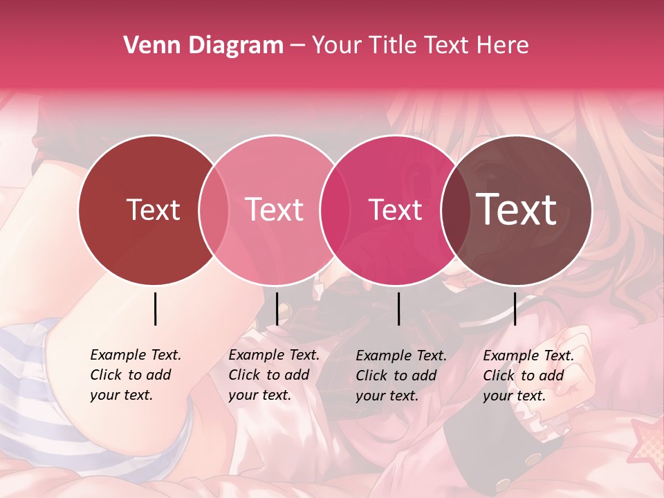 A Girl Laying On A Bed With A Bow In Her Hair PowerPoint Template