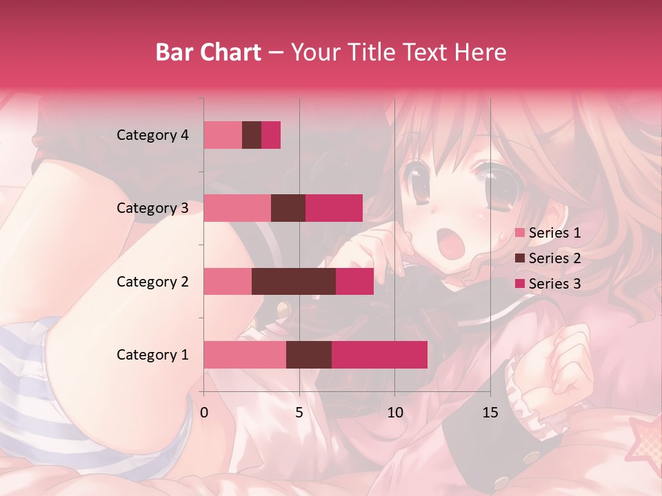 A Girl Laying On A Bed With A Bow In Her Hair PowerPoint Template