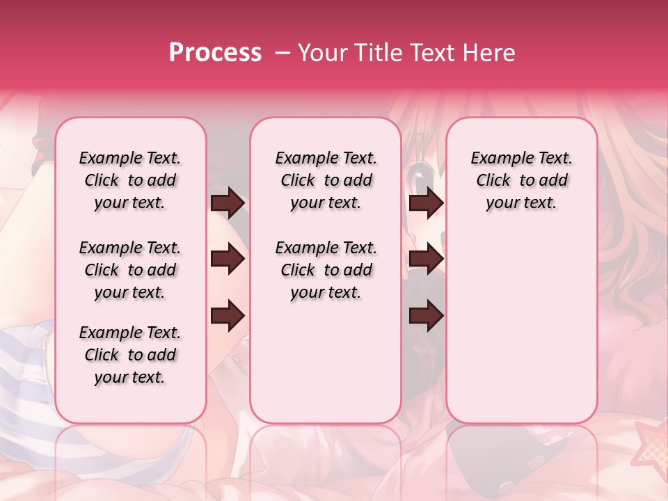 A Girl Laying On A Bed With A Bow In Her Hair PowerPoint Template