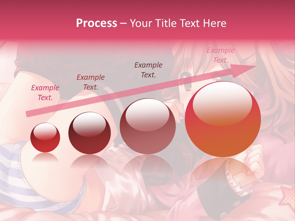 A Girl Laying On A Bed With A Bow In Her Hair PowerPoint Template