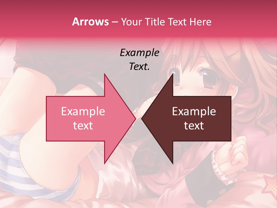 A Girl Laying On A Bed With A Bow In Her Hair PowerPoint Template