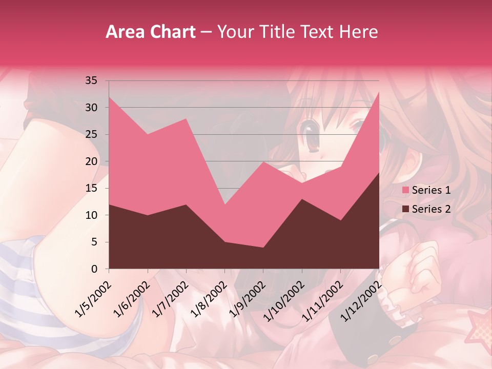 A Girl Laying On A Bed With A Bow In Her Hair PowerPoint Template