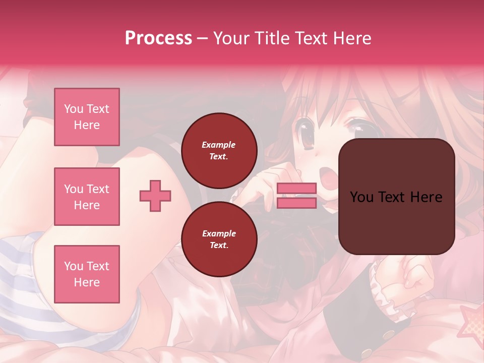 A Girl Laying On A Bed With A Bow In Her Hair PowerPoint Template