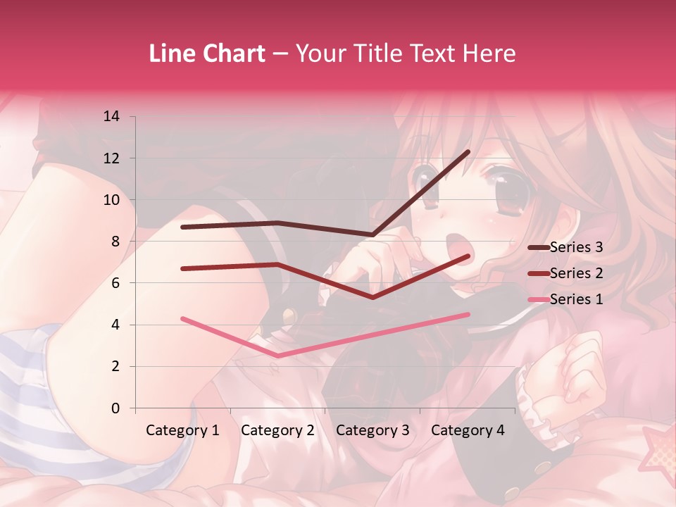 A Girl Laying On A Bed With A Bow In Her Hair PowerPoint Template