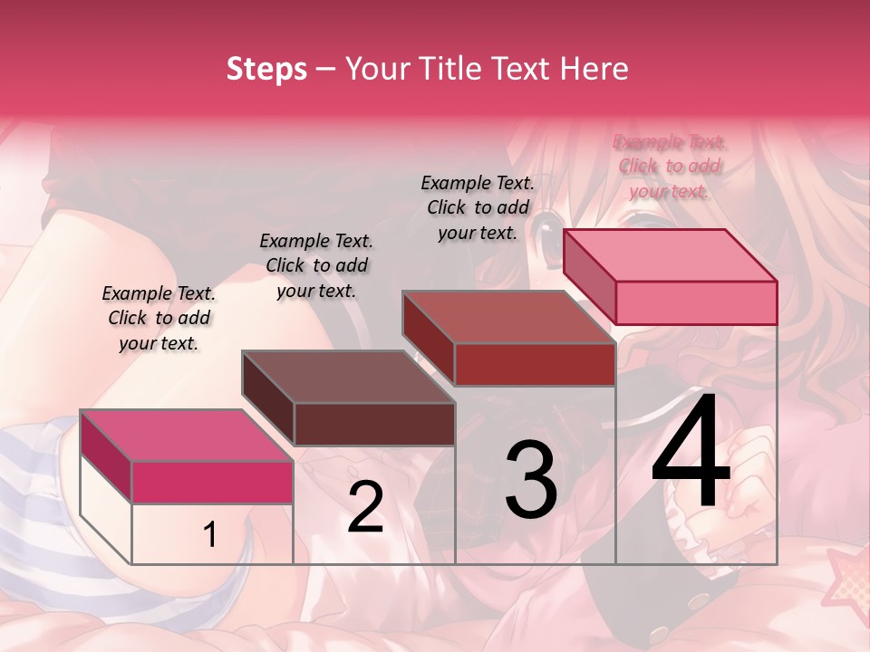 A Girl Laying On A Bed With A Bow In Her Hair PowerPoint Template