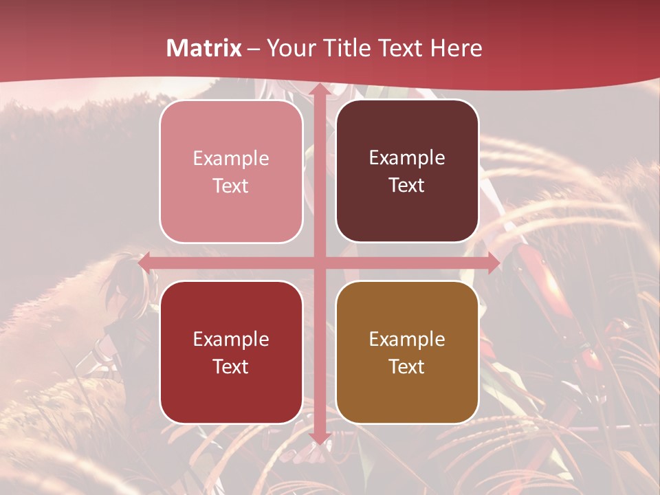 A Couple Of Anime Characters In A Field PowerPoint Template