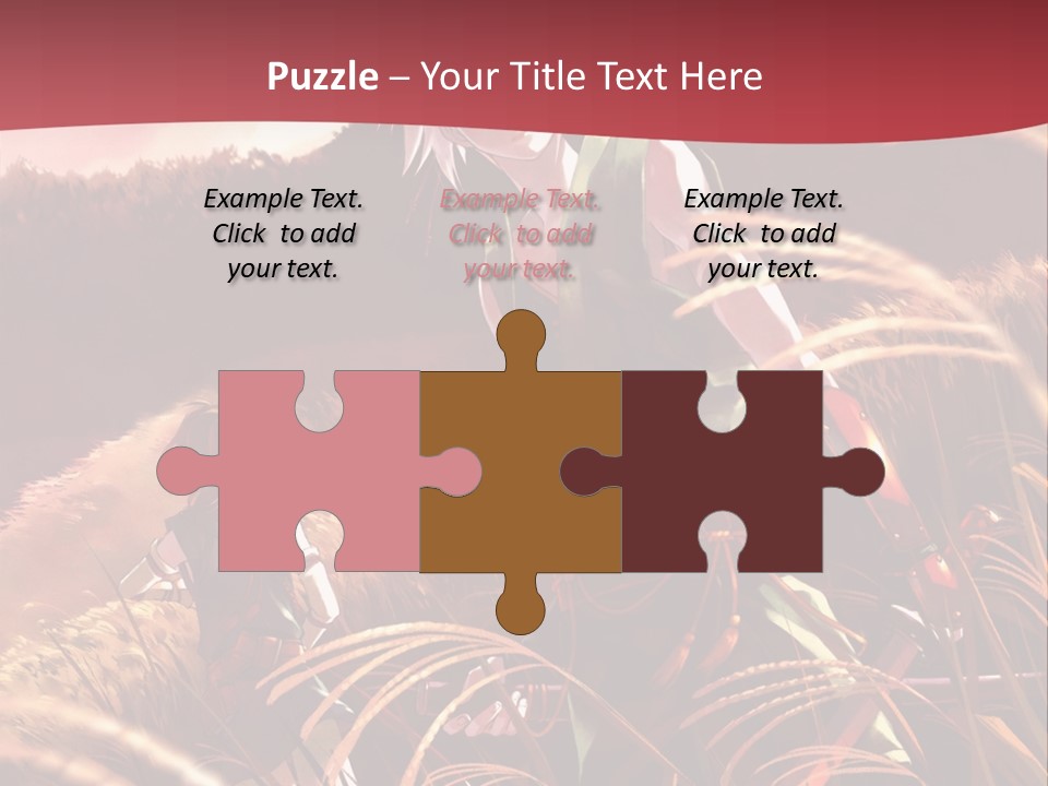 A Couple Of Anime Characters In A Field PowerPoint Template