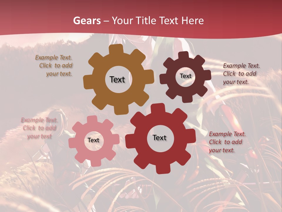 A Couple Of Anime Characters In A Field PowerPoint Template