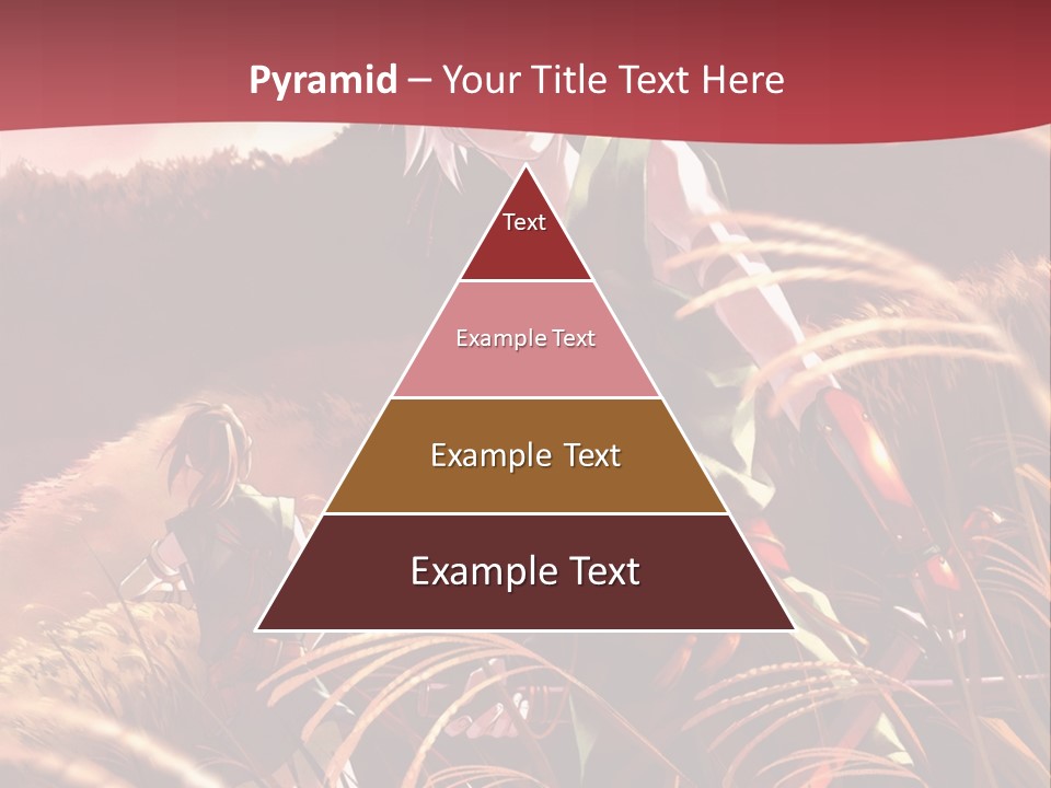 A Couple Of Anime Characters In A Field PowerPoint Template