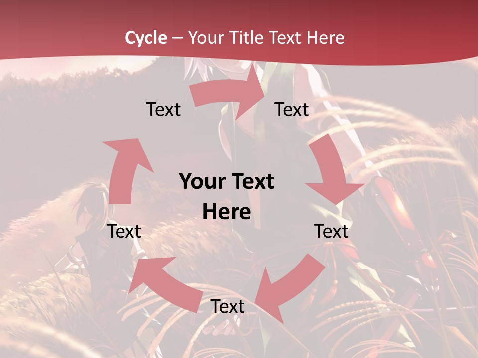 A Couple Of Anime Characters In A Field PowerPoint Template