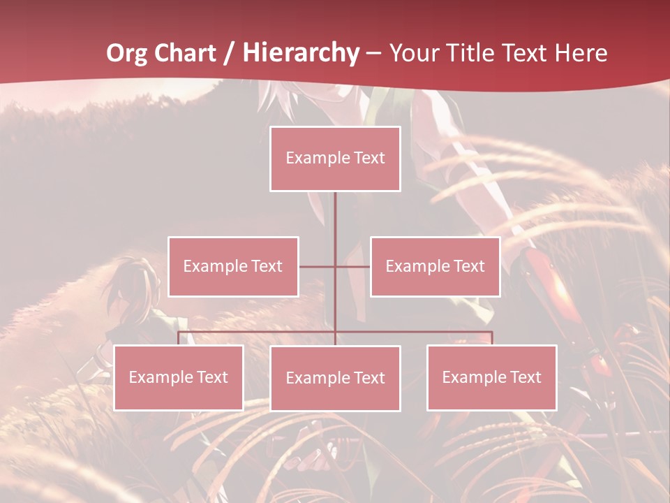 A Couple Of Anime Characters In A Field PowerPoint Template