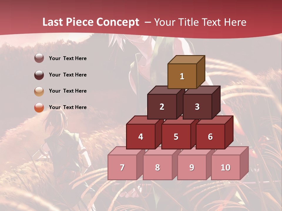 A Couple Of Anime Characters In A Field PowerPoint Template