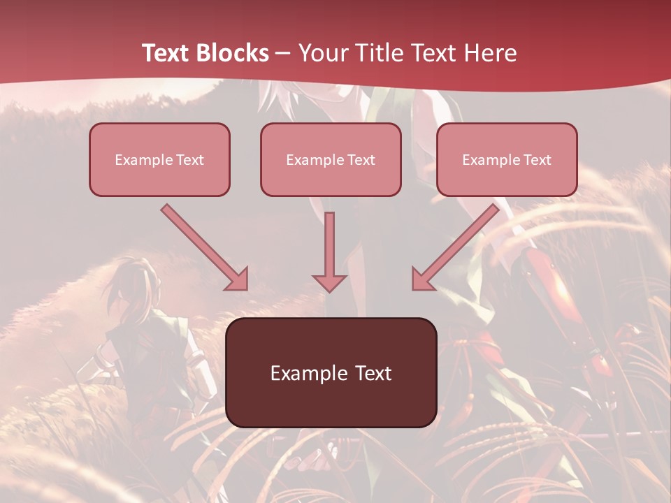A Couple Of Anime Characters In A Field PowerPoint Template