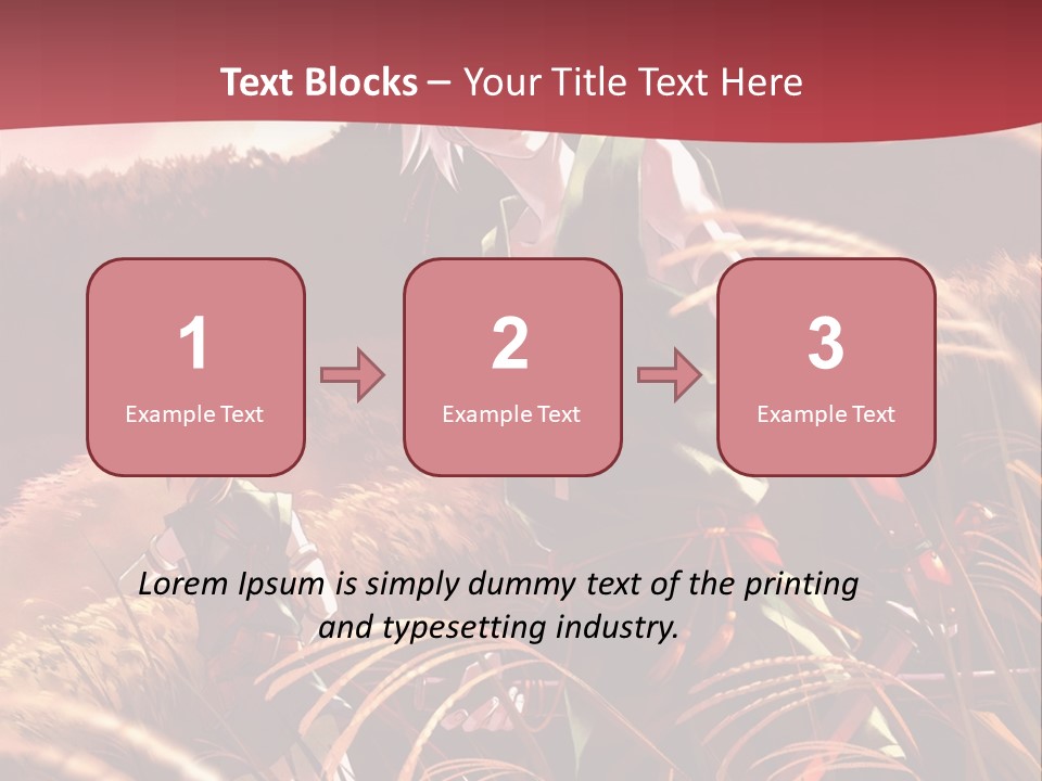 A Couple Of Anime Characters In A Field PowerPoint Template