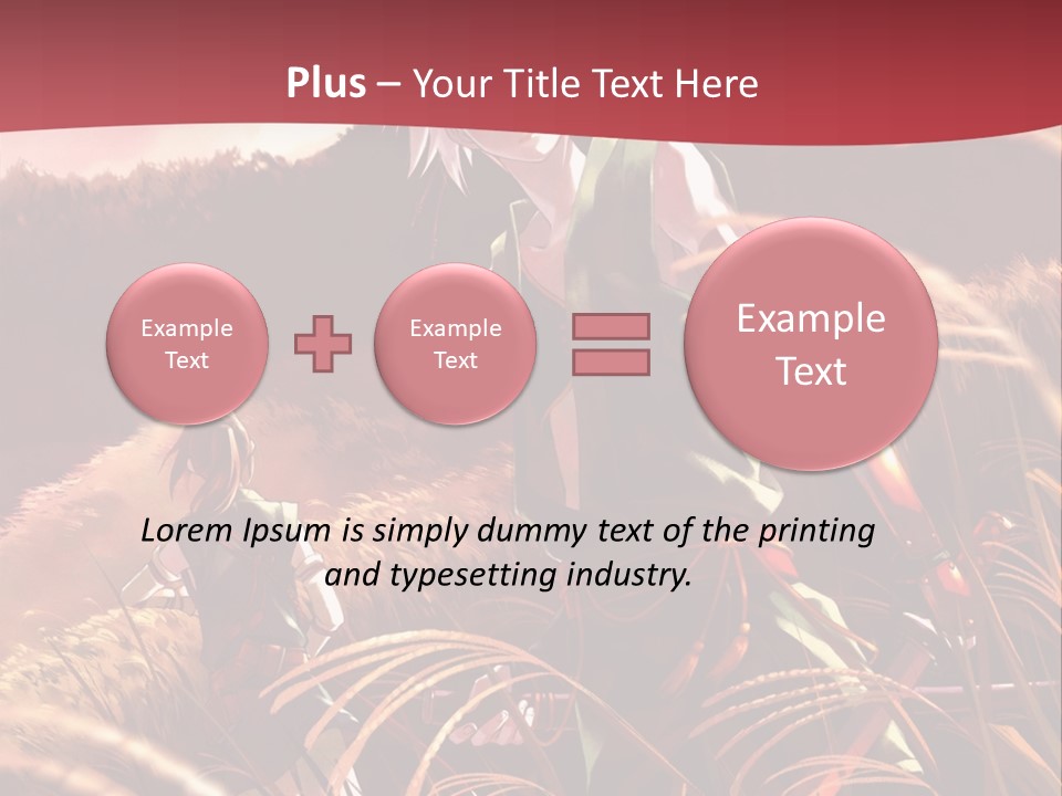 A Couple Of Anime Characters In A Field PowerPoint Template