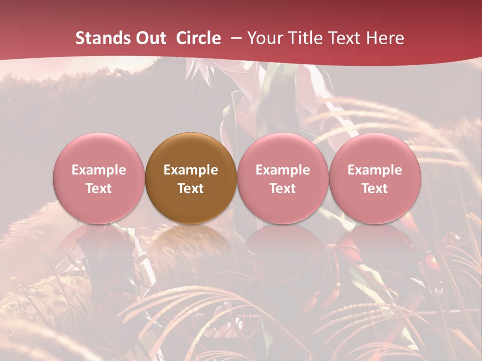 A Couple Of Anime Characters In A Field PowerPoint Template