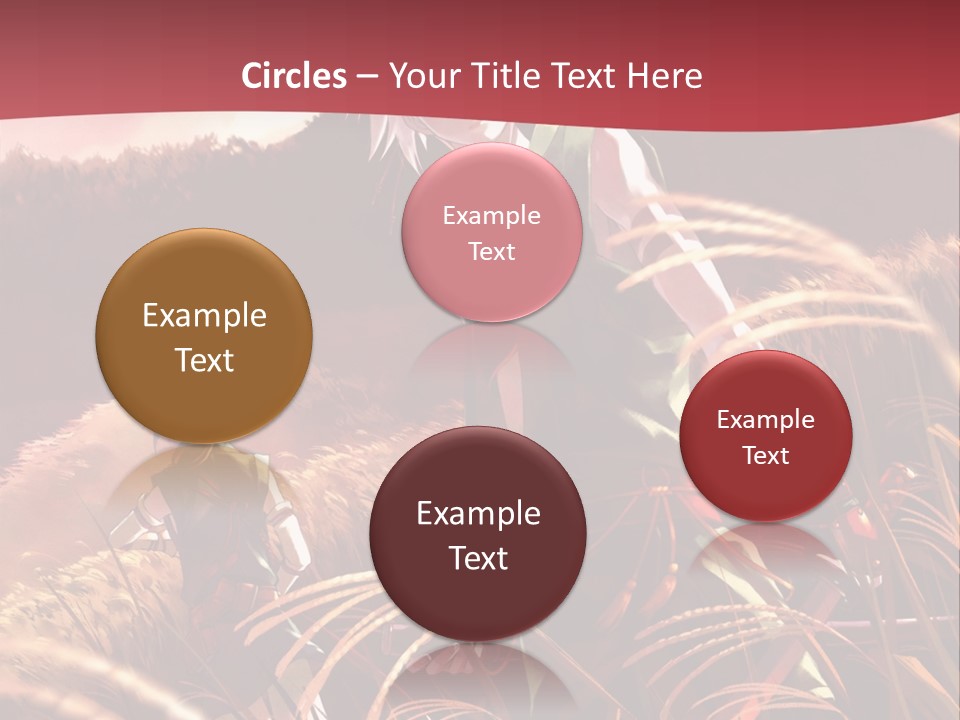 A Couple Of Anime Characters In A Field PowerPoint Template
