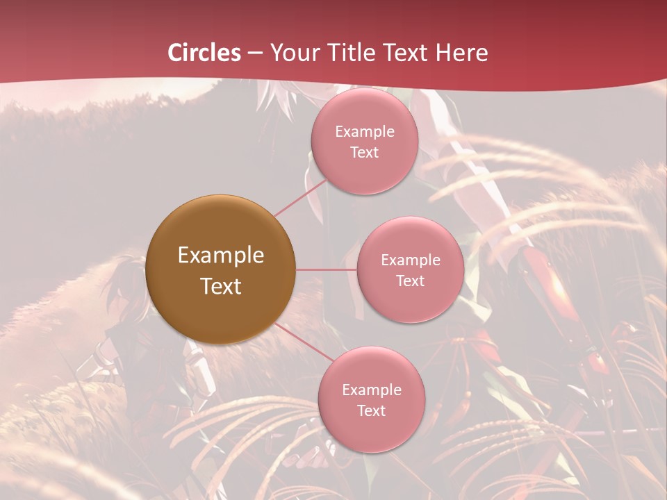 A Couple Of Anime Characters In A Field PowerPoint Template