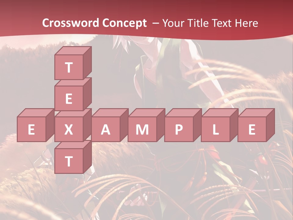 A Couple Of Anime Characters In A Field PowerPoint Template