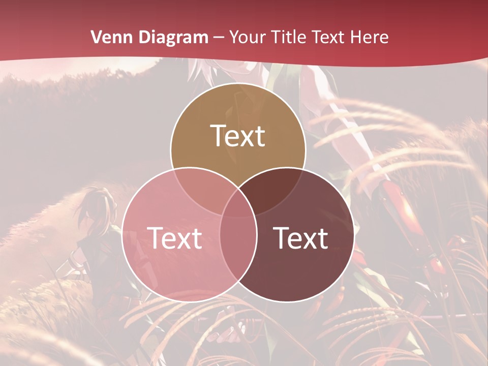 A Couple Of Anime Characters In A Field PowerPoint Template