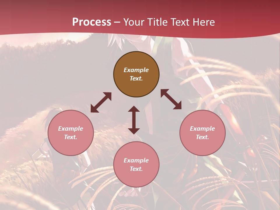 A Couple Of Anime Characters In A Field PowerPoint Template