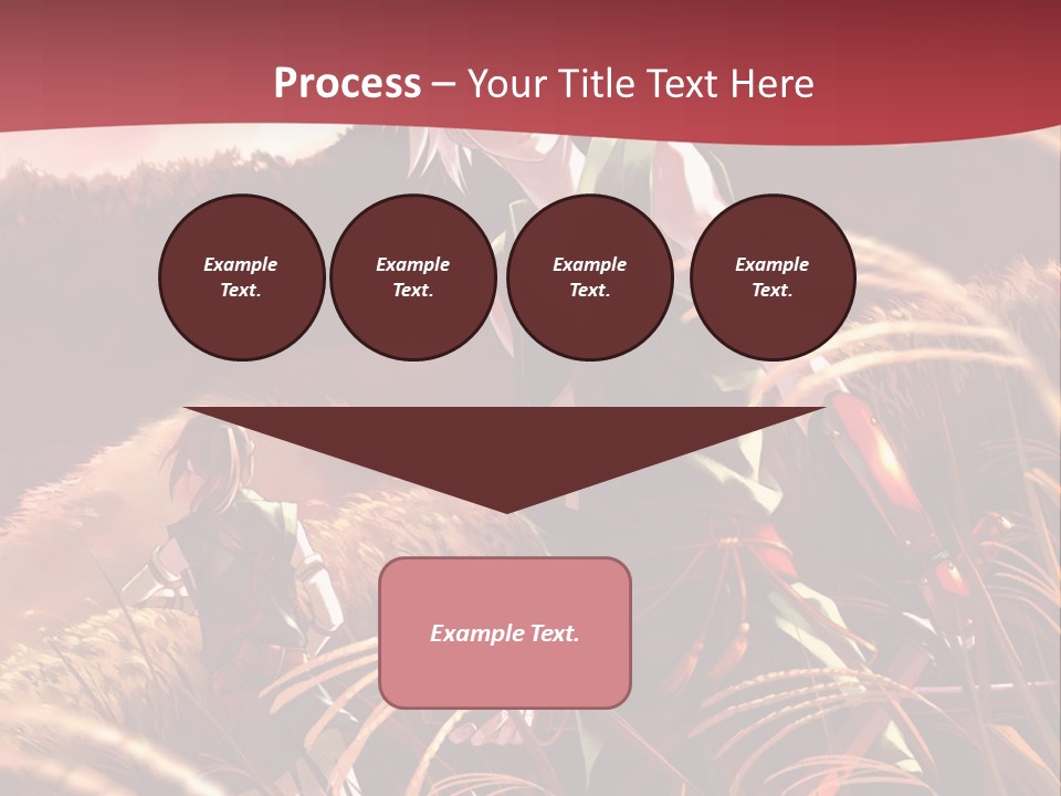 A Couple Of Anime Characters In A Field PowerPoint Template