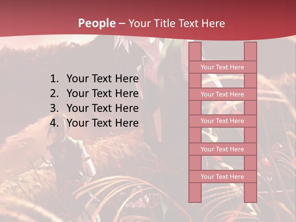 A Couple Of Anime Characters In A Field PowerPoint Template