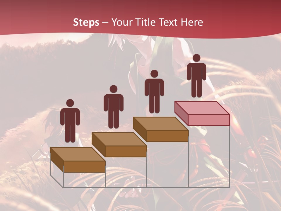 A Couple Of Anime Characters In A Field PowerPoint Template