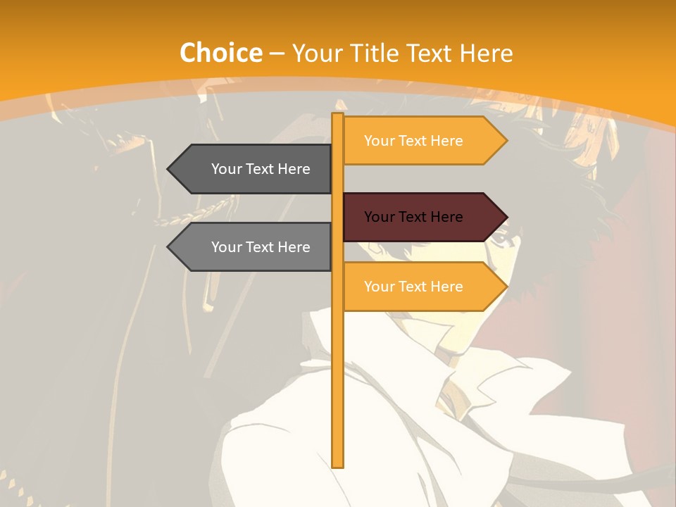 A Man Standing In Front Of A Red Curtain PowerPoint Template