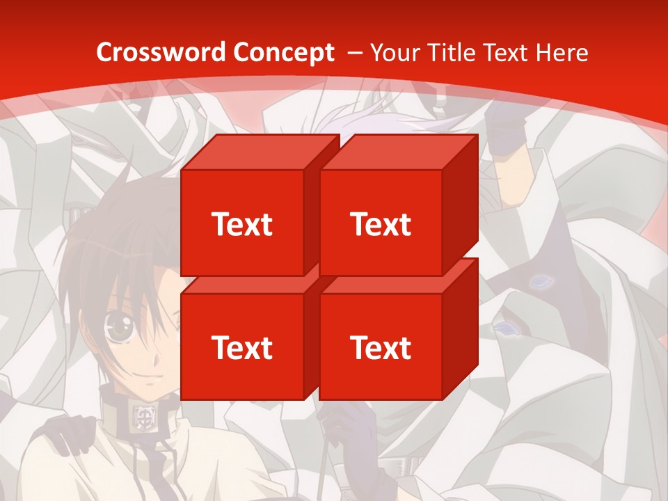 A Group Of Anime Characters Standing Next To Each Other PowerPoint Template