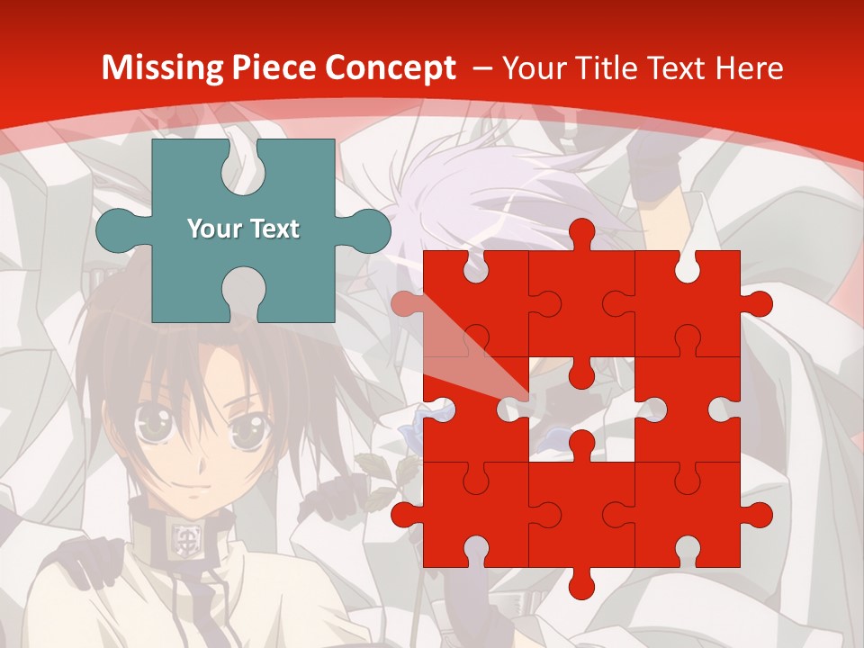 A Group Of Anime Characters Standing Next To Each Other PowerPoint Template