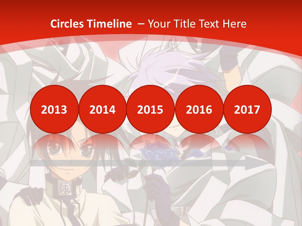 A Group Of Anime Characters Standing Next To Each Other PowerPoint Template