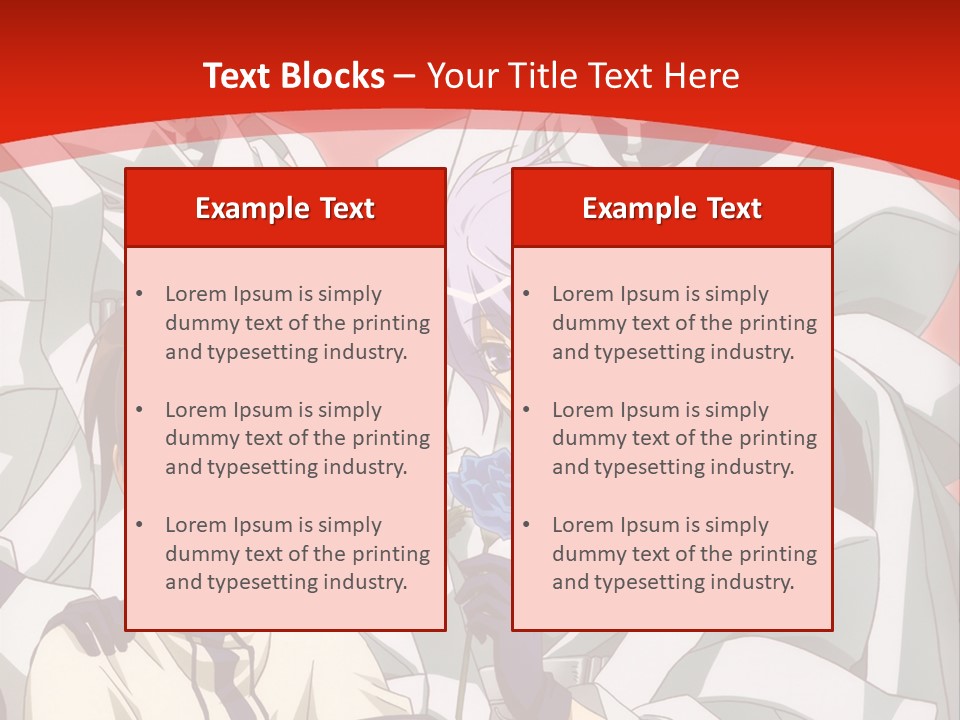 A Group Of Anime Characters Standing Next To Each Other PowerPoint Template