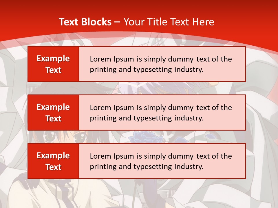 A Group Of Anime Characters Standing Next To Each Other PowerPoint Template