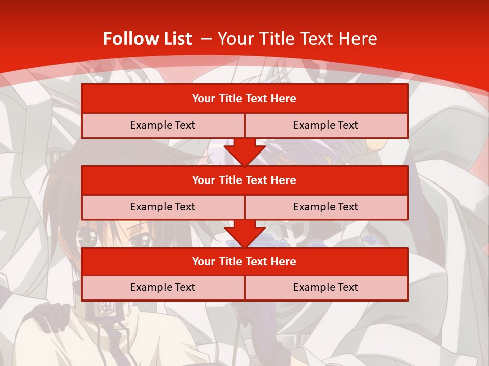 A Group Of Anime Characters Standing Next To Each Other PowerPoint Template