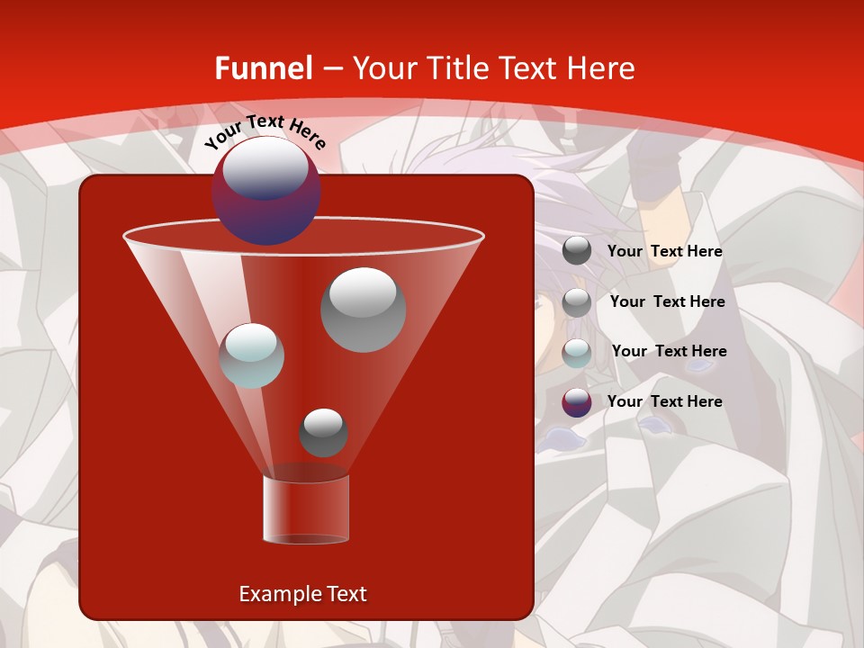 A Group Of Anime Characters Standing Next To Each Other PowerPoint Template