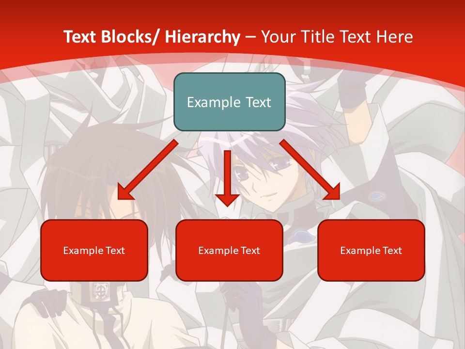 A Group Of Anime Characters Standing Next To Each Other PowerPoint Template