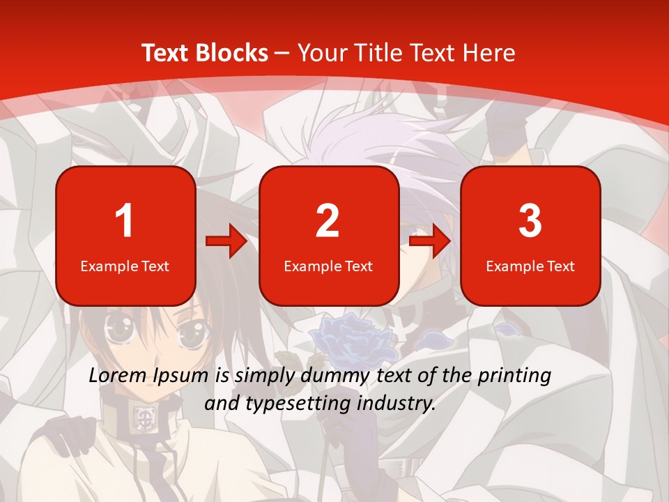 A Group Of Anime Characters Standing Next To Each Other PowerPoint Template