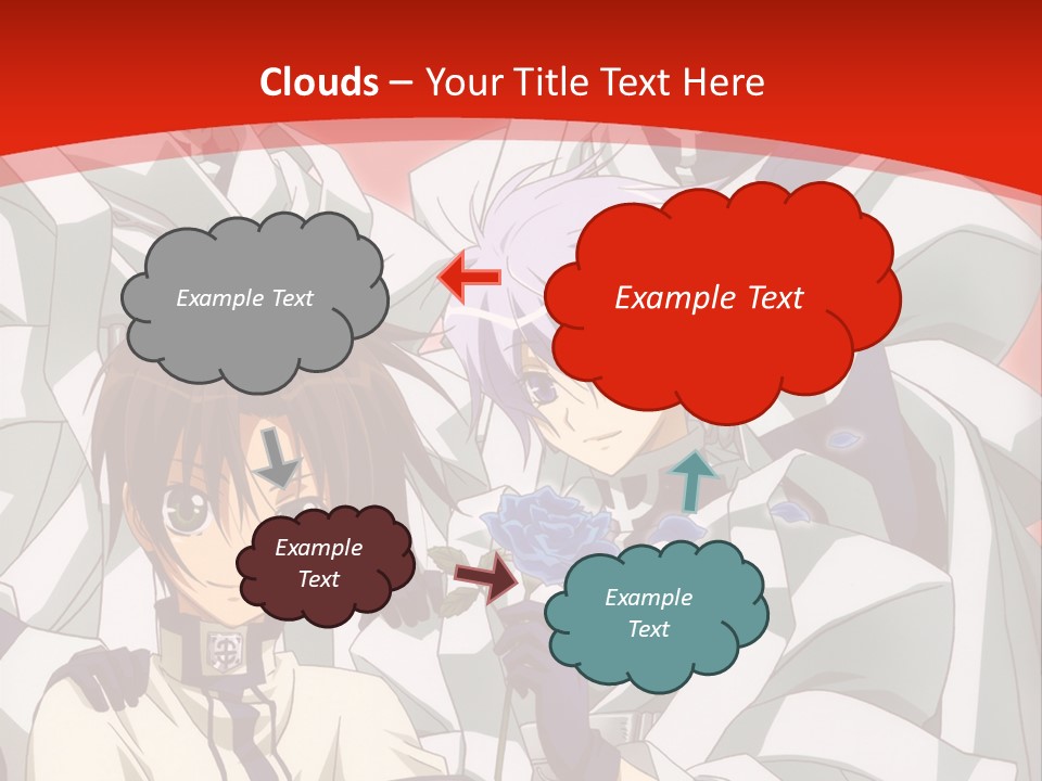 A Group Of Anime Characters Standing Next To Each Other PowerPoint Template