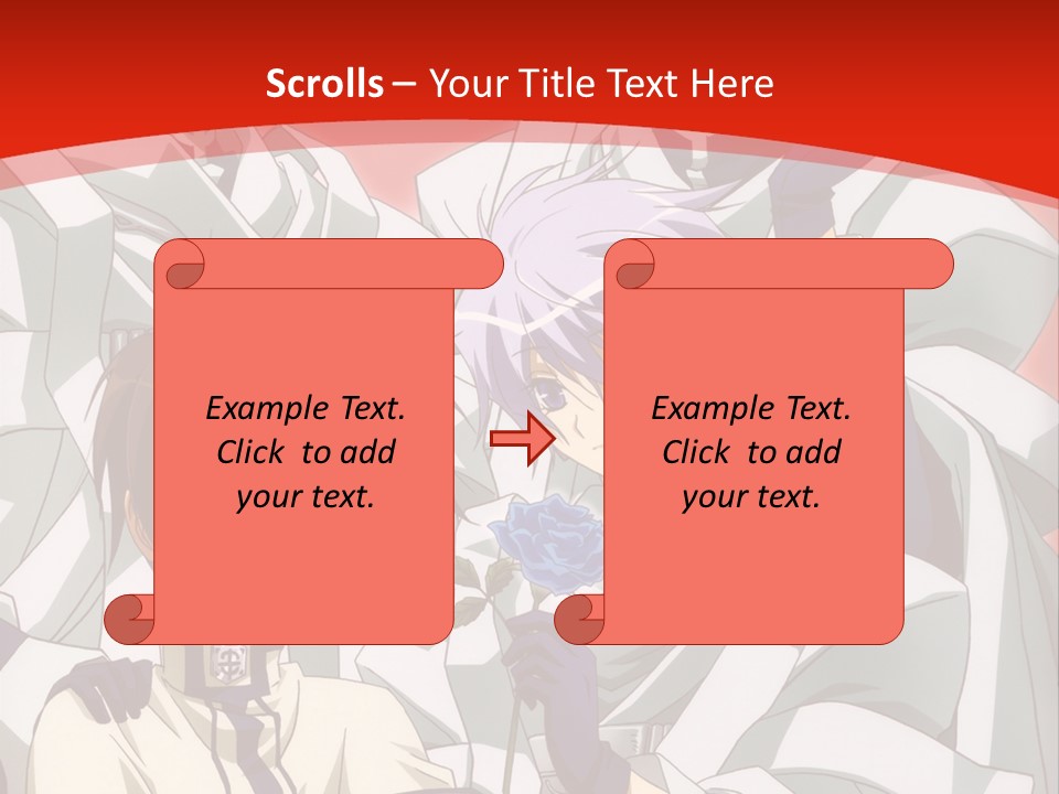 A Group Of Anime Characters Standing Next To Each Other PowerPoint Template