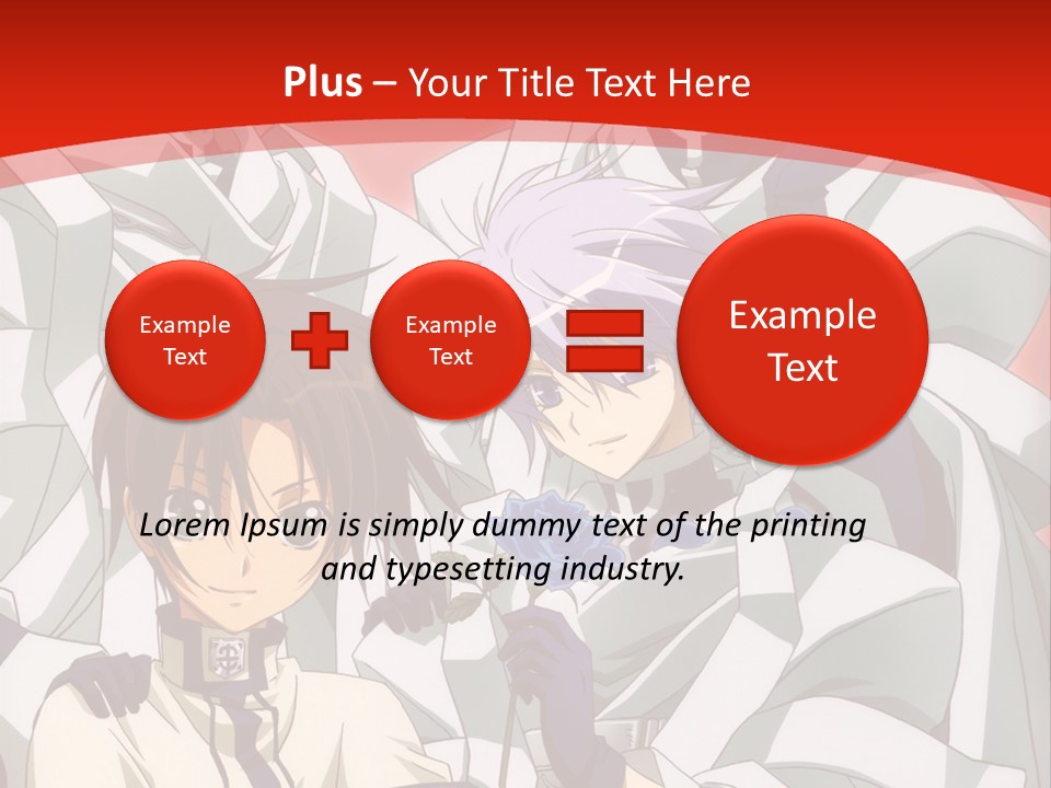 A Group Of Anime Characters Standing Next To Each Other PowerPoint Template