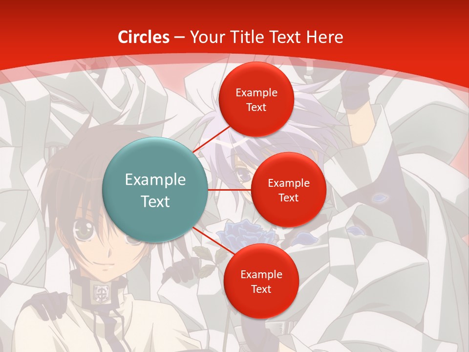 A Group Of Anime Characters Standing Next To Each Other PowerPoint Template