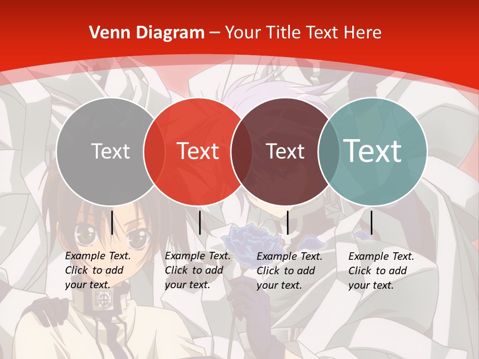 A Group Of Anime Characters Standing Next To Each Other PowerPoint Template