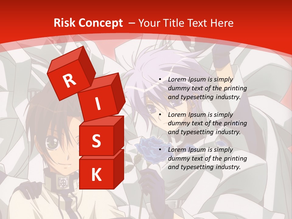 A Group Of Anime Characters Standing Next To Each Other PowerPoint Template