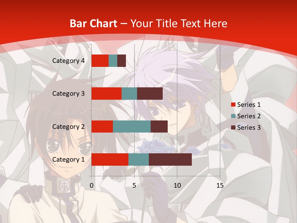 A Group Of Anime Characters Standing Next To Each Other PowerPoint Template