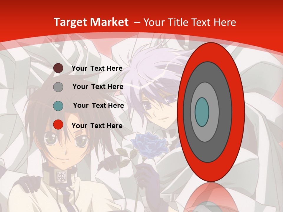 A Group Of Anime Characters Standing Next To Each Other PowerPoint Template