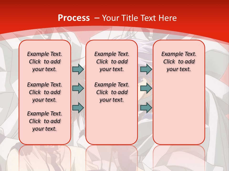 A Group Of Anime Characters Standing Next To Each Other PowerPoint Template