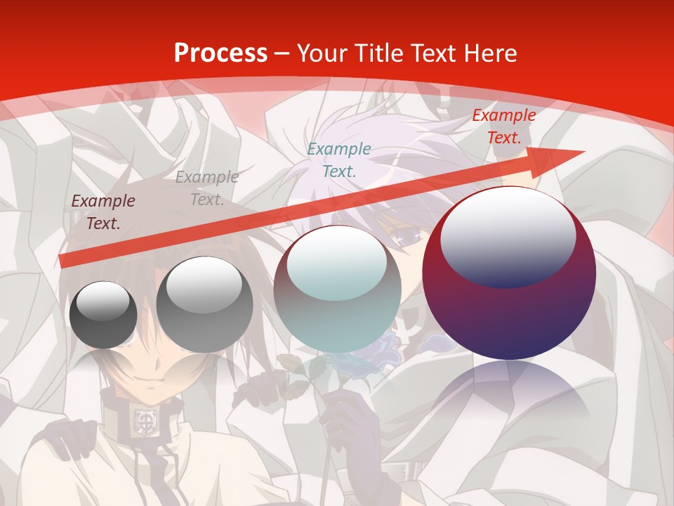 A Group Of Anime Characters Standing Next To Each Other PowerPoint Template