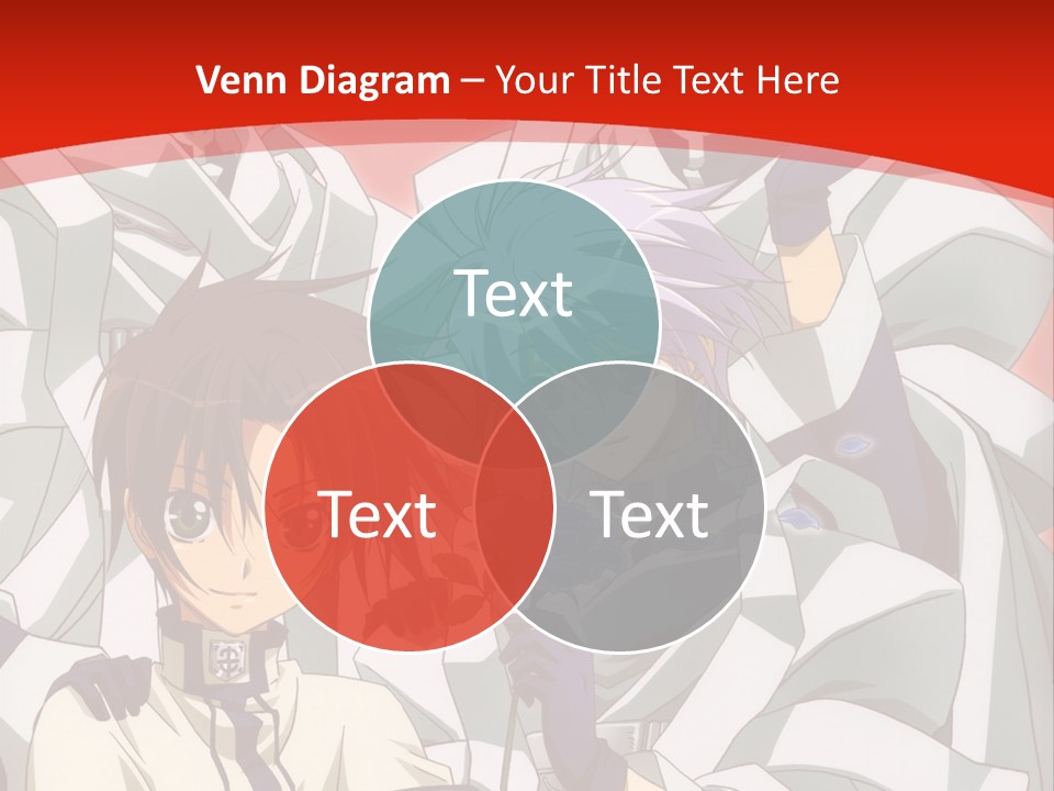 A Group Of Anime Characters Standing Next To Each Other PowerPoint Template
