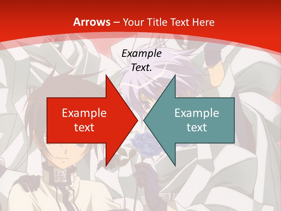 A Group Of Anime Characters Standing Next To Each Other PowerPoint Template